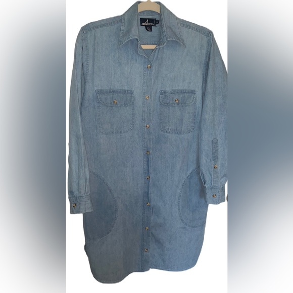 Vintage Sperry Top Sider Denim Dress Size Small - Picture 1 of 7